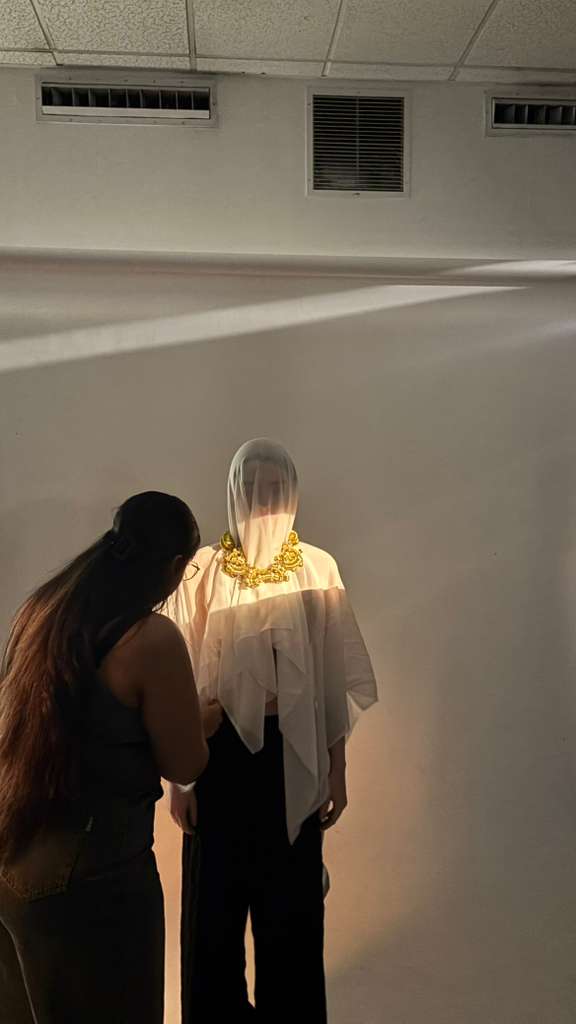Behind the scenes from the styling shoot